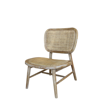 Lounge Chair w. wicker seat & back