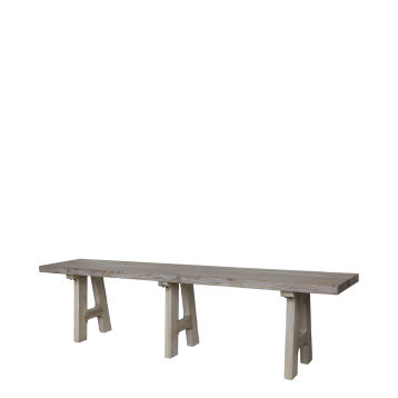 Bench in recycled wood