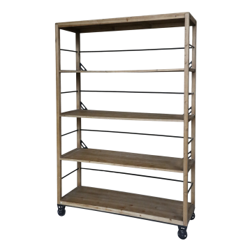 Regal auf Rädern m. 4 Ablagen