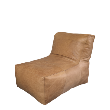Chaise longue en cuir