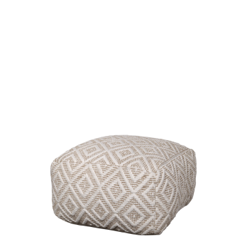 Loungepuf m. mønster