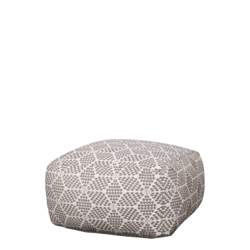 Loungepuf m. mønster