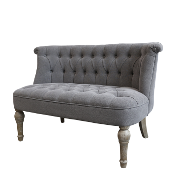 French Sofa in linen fabric 2 seats