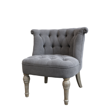 French Armchair in linen fabric