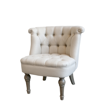 French Armchair in linen fabric