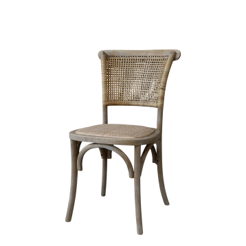 French Chair w. wicker seat & back