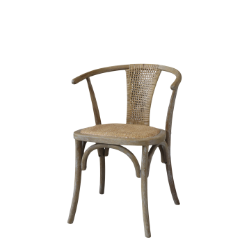 French Chair w. wicker seat & back