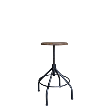 Factory Stool w. swivel seat