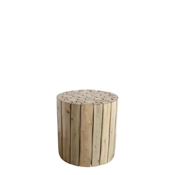 Stool in eucalyptus wood