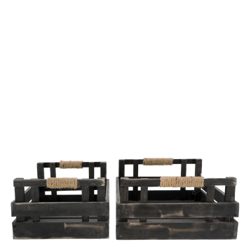 Kasten mit Henkel Set von 2