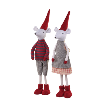 Noa & Noel Christmas Mice standing set of 2