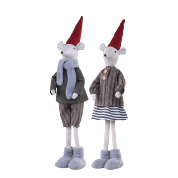 Asger og Agnes Julemus stående sæt af 2