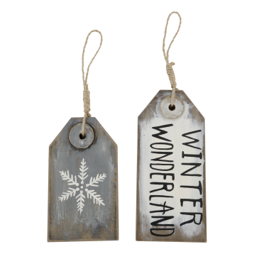 Vintage Signs for hanging set of 2