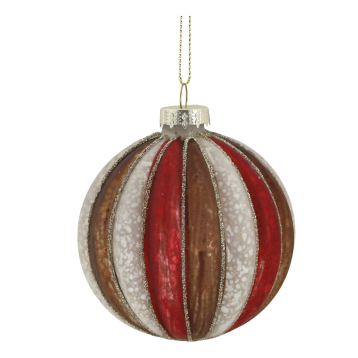 Christmas Bauble w. stripes
