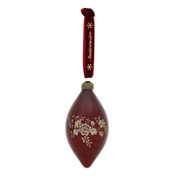 Anniversary Julekugle m. velourbånd