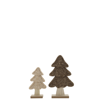 Sapin de Noël en feutrine set de 2