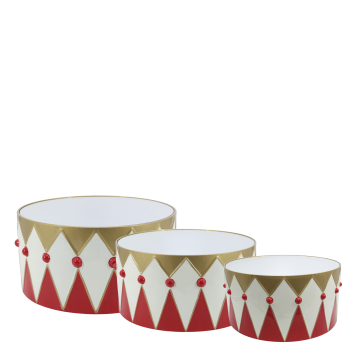 Tromme m. spejl sæt af 3