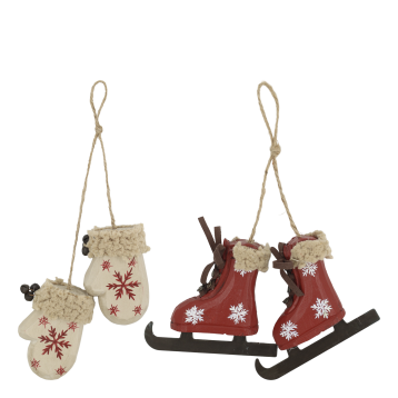 Vintage Skøjter og vanter sæt af 2