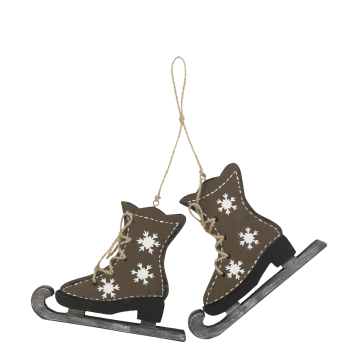 Vintage Skøjter m. snefnug