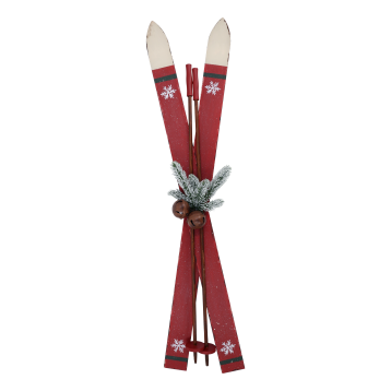 Vintage Skis w. poles for deco