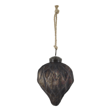 Julekugle m. harlekin mønster