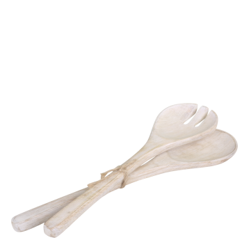 Laon Salad Servers mango wood set of 2