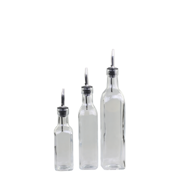 Oil Bottles w. dispenser set of 3