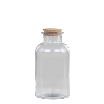 Milk Bottle w. cork lid