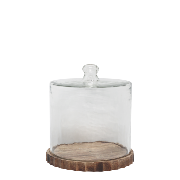 Glass Dome on tray