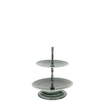 Presentoir à gâteaux avec gâteaux 2 étages