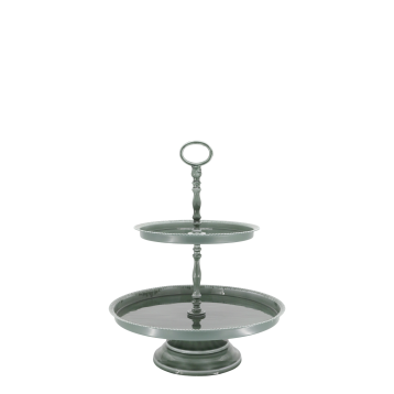 Presentoir à gâteaux avec gâteaux 2 étages