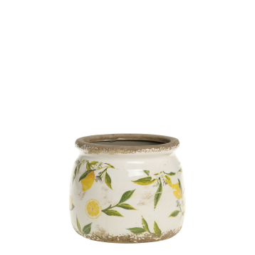 Limone Planter w. lemon motif