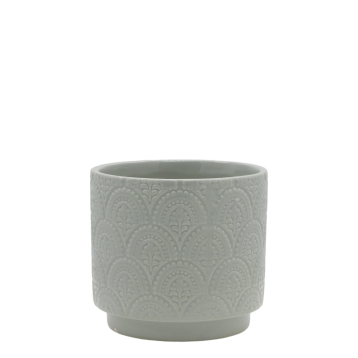 Fayence Cache-pot avec motif