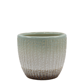 Fayence Planter w. pattern