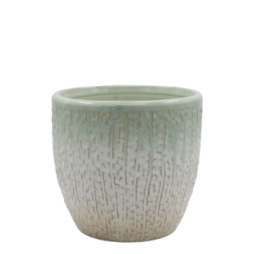 Fayence Planter w. pattern