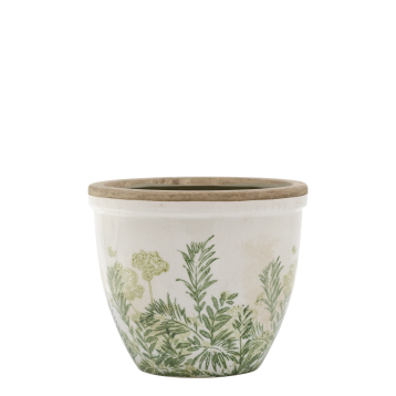 Laval Planter w. floral print