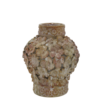 Vase w. flower décor