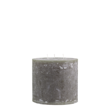 Macon Stumpenkerze rustikale mit 3 Dochten 80 Std.