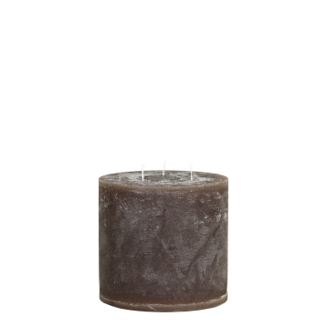 Macon Stumpenkerze rustikale mit 3 Dochten 80 Std.