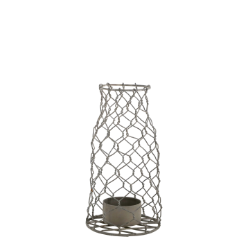 Lysestage m. fil de fer til fyrfadslys