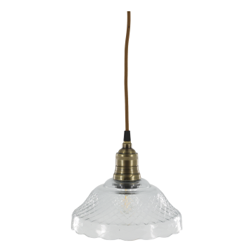 Lampe mit Messingoberfläche