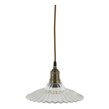 Lampe avec plateau en laiton