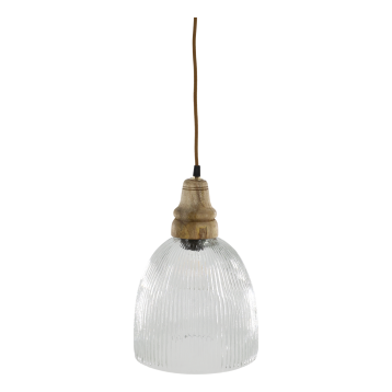 Lamp w. wooden top