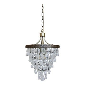 Versailles Lysekrone m. dråbeformede glasprismer