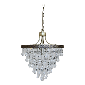 Versailles Lysekrone m. dråbeformede glasprismer