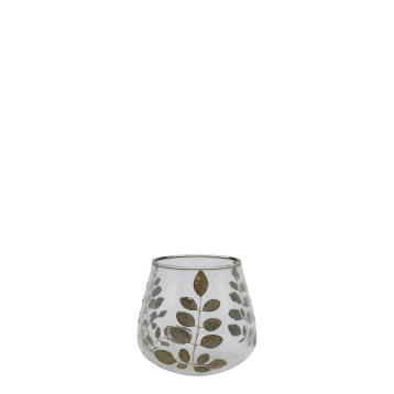 Hurricane w. decor of dried leaves