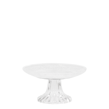 Aufsatz in Glas m. Muster