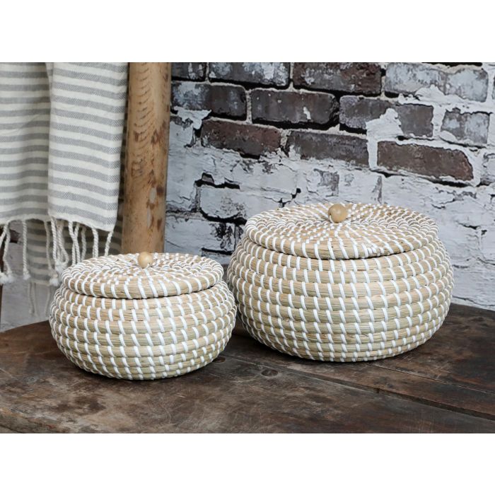 Kurv m. låg sæt af 2