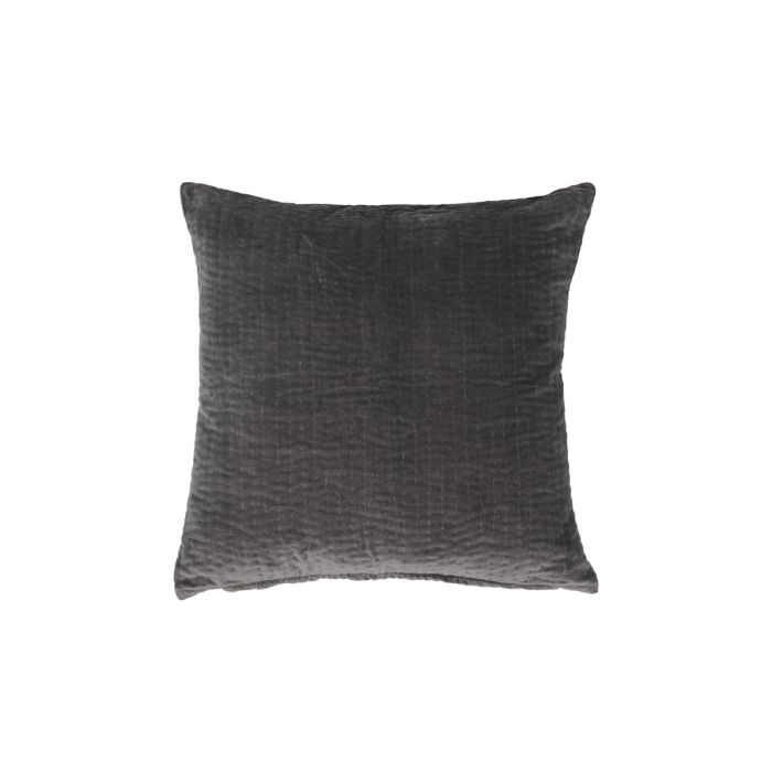Kissen Velour m. handgemachte Ziernähte