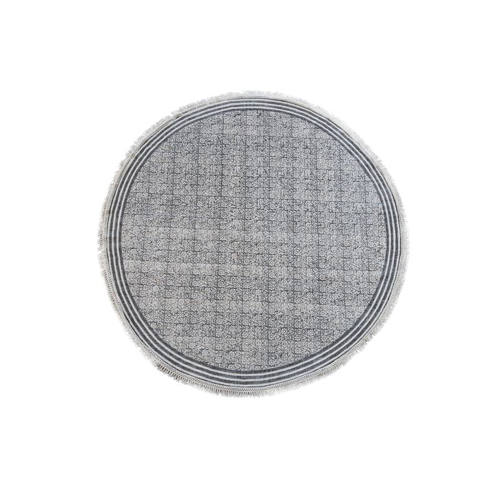 Tæppe m. stribet kant